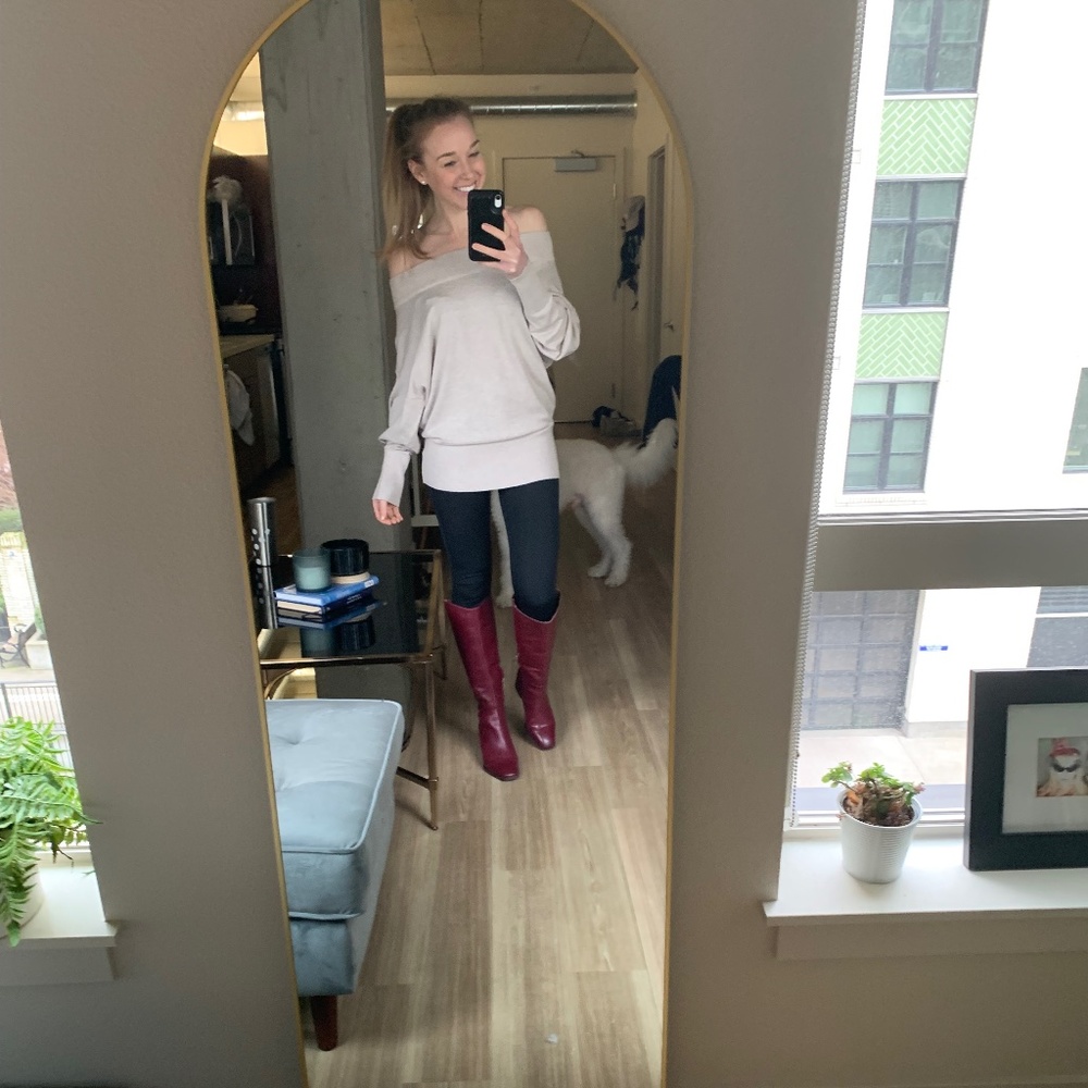 Express Off Shoulder Tunic Sweater - Small